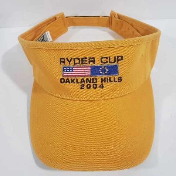 Ryder  Cup Oakland Hills 2004 Yellow Golf Visor . - Picture 1 of 6